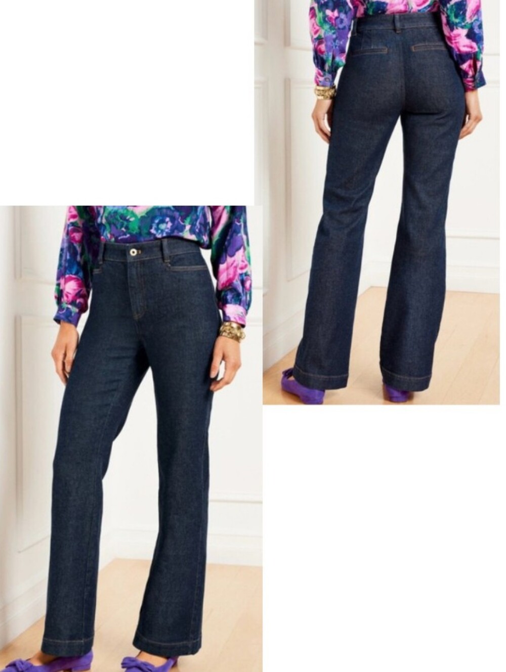 Talbots Flare Jeans Indigo Wash